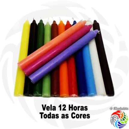 Vela 12 horas Cores - Unidade