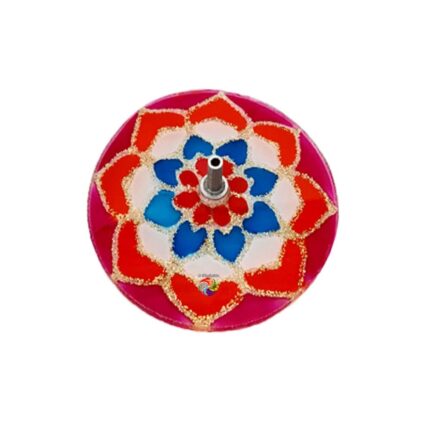 Incensário Mandala em Vidro 13cm