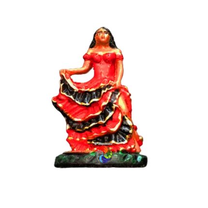 Pomba Gira 7 Saias 10cm Vermelha/Preta