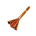 Adja de Cobre 2 Bocas com Cabo de Madeira