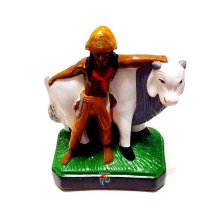 Boiadeiro com Boi 20cm