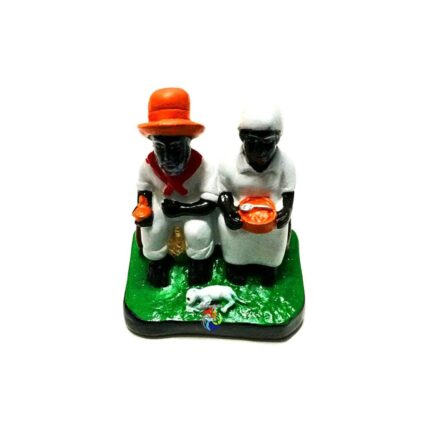 Casal de Pretos Velhos 10cm