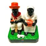 Casal de Pretos Velhos 15cm