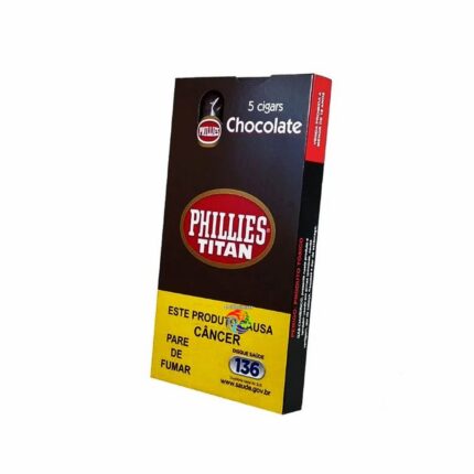 Charuto Titan Chocolate - Caixa Com 5 Unidades