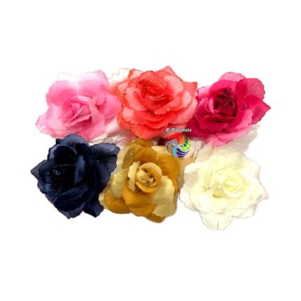Rosa de Tecido para Cabelo