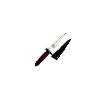 Punhal Cabo Preto/Vermelho 12cm