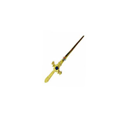 Punhal Dourado com Pedra Azul 9cm