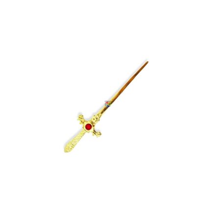 Punhal Dourado com Pedra Vermelha 9cm