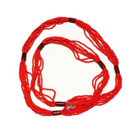 Brajá de Miçangão Porcelana (7 Fios) Vermelho