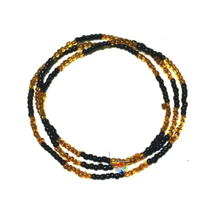 Guia Miçangão de Cristal Amarelo/Preto