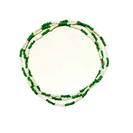 Guia Miçangão de Porcelana Verde/Branca