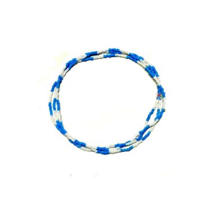Guia Miçanguinha de Porcelana Azul/Branca