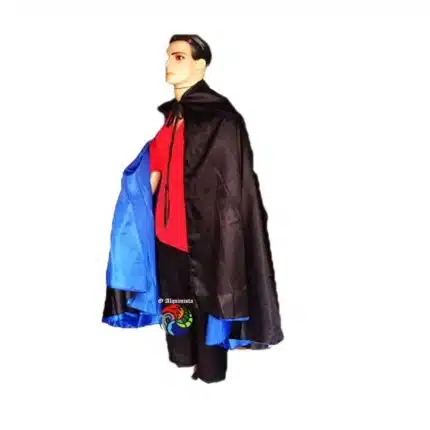 Capa Dupla Face Azul/Preta com Gola