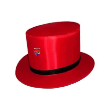 Cartola Alta - Vermelha - Fita Preta