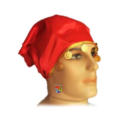 Lenço Cigano Vermelho c/ Moedas