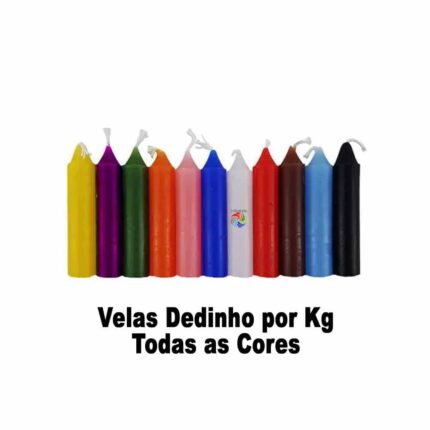 Vela Dedinho Cores - Kg