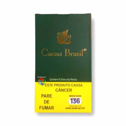 Charuto Cacau Brasil Tradicional - Caixa Com 5 Unidades