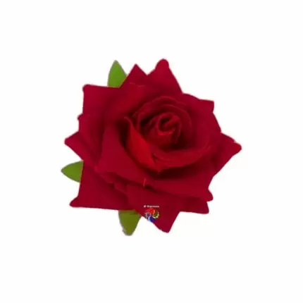 Rosa Vermelha de Cabelo