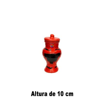 Quartinha Marajoara 00 Sem Asa - Vermelha-Preta