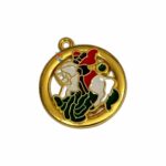 Pingente Medalha de São Jorge Resinado